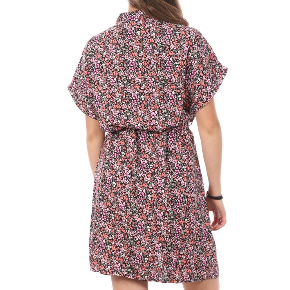 Robe Chemise Rose/Noir Femme Vero Moda Easy 2