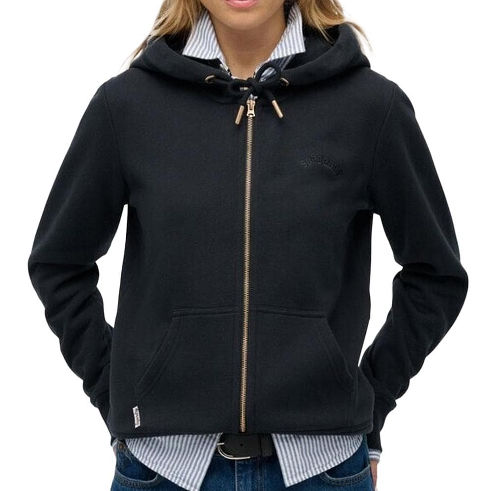 Sweat Marine Femme Superdry Essential Logo Ziphood Hb 1