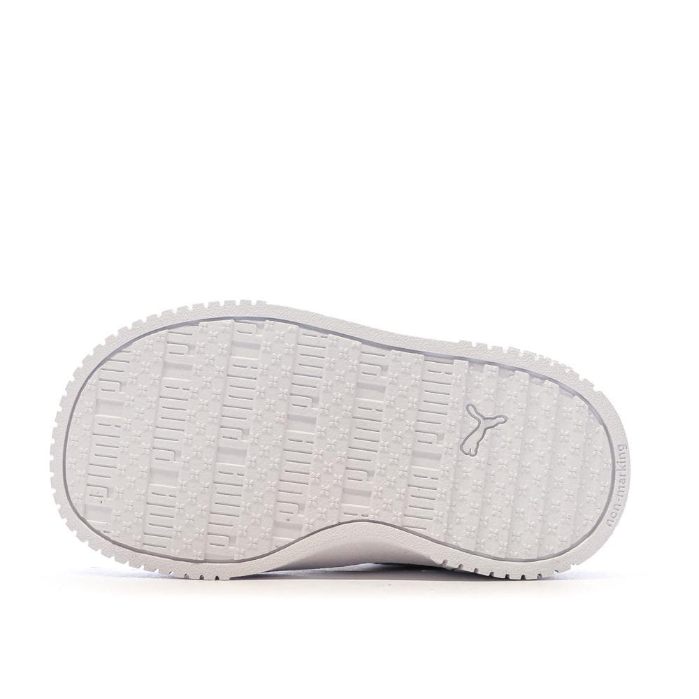 Baskets Blanches/Beiges Fille Puma Carina 2.0 5