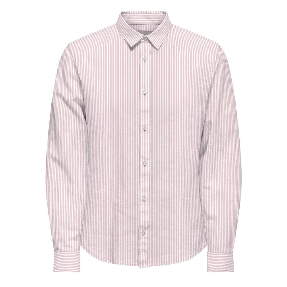 Chemise Rose Homme Only & Sons Cantley Life 1