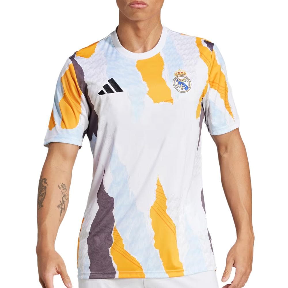 Real Madrid Maillot Prématch Multicolore Homme Adidas 24/25 1