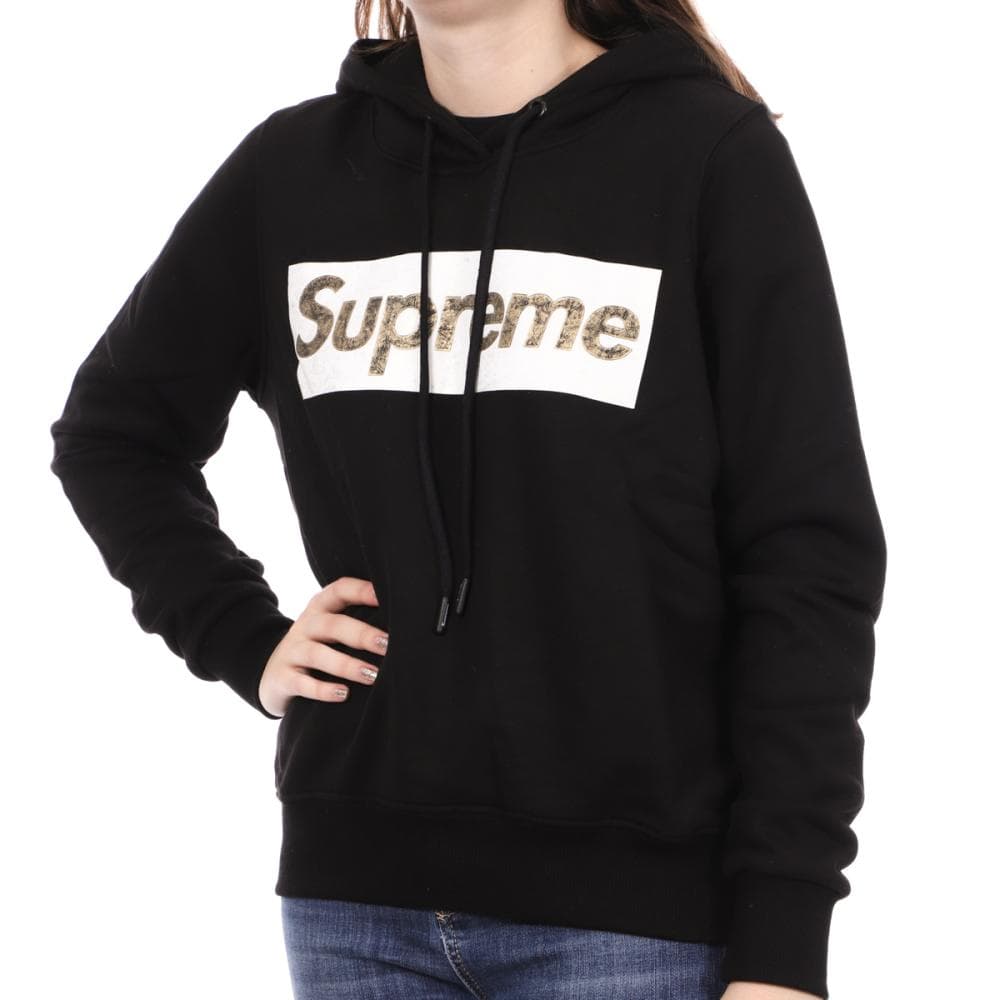 Sweat à capuche Noir Femme Supreme Grip Roxy 1