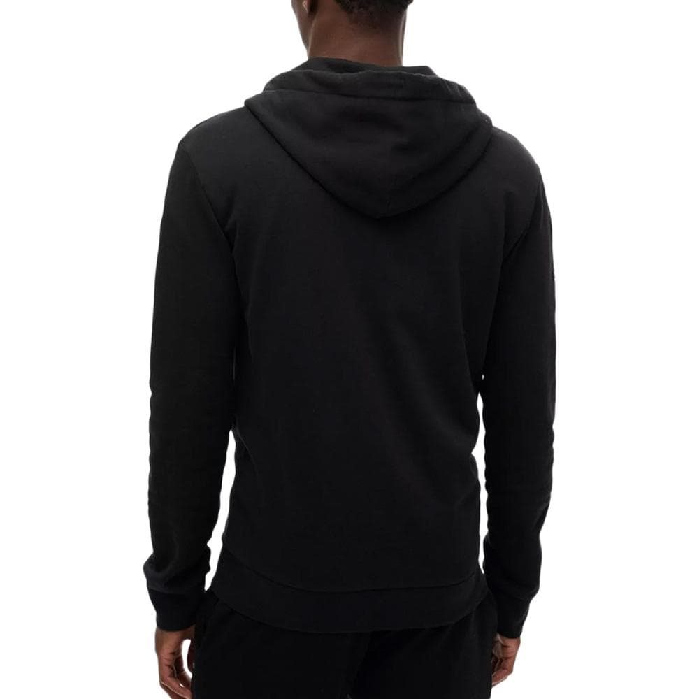 Sweat Zippé Noir Homme Superdry Plain Hood 2