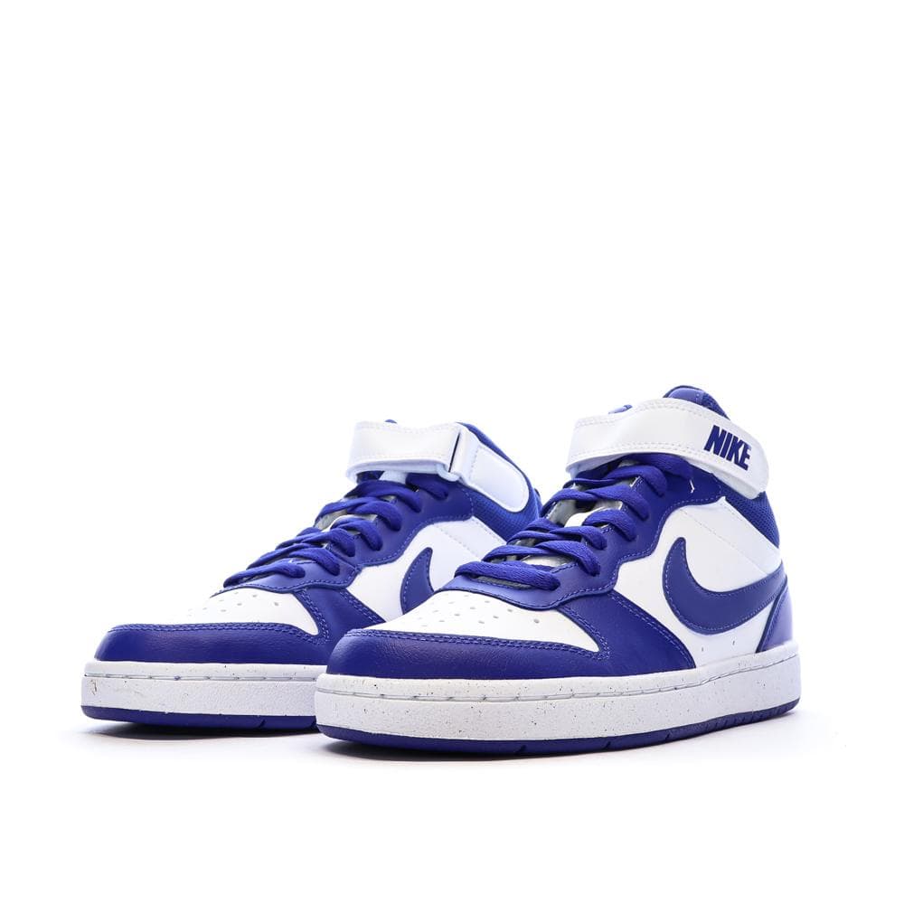 Baskets Blanches/Bleu Femme Nike Court Borough Mid 2 6