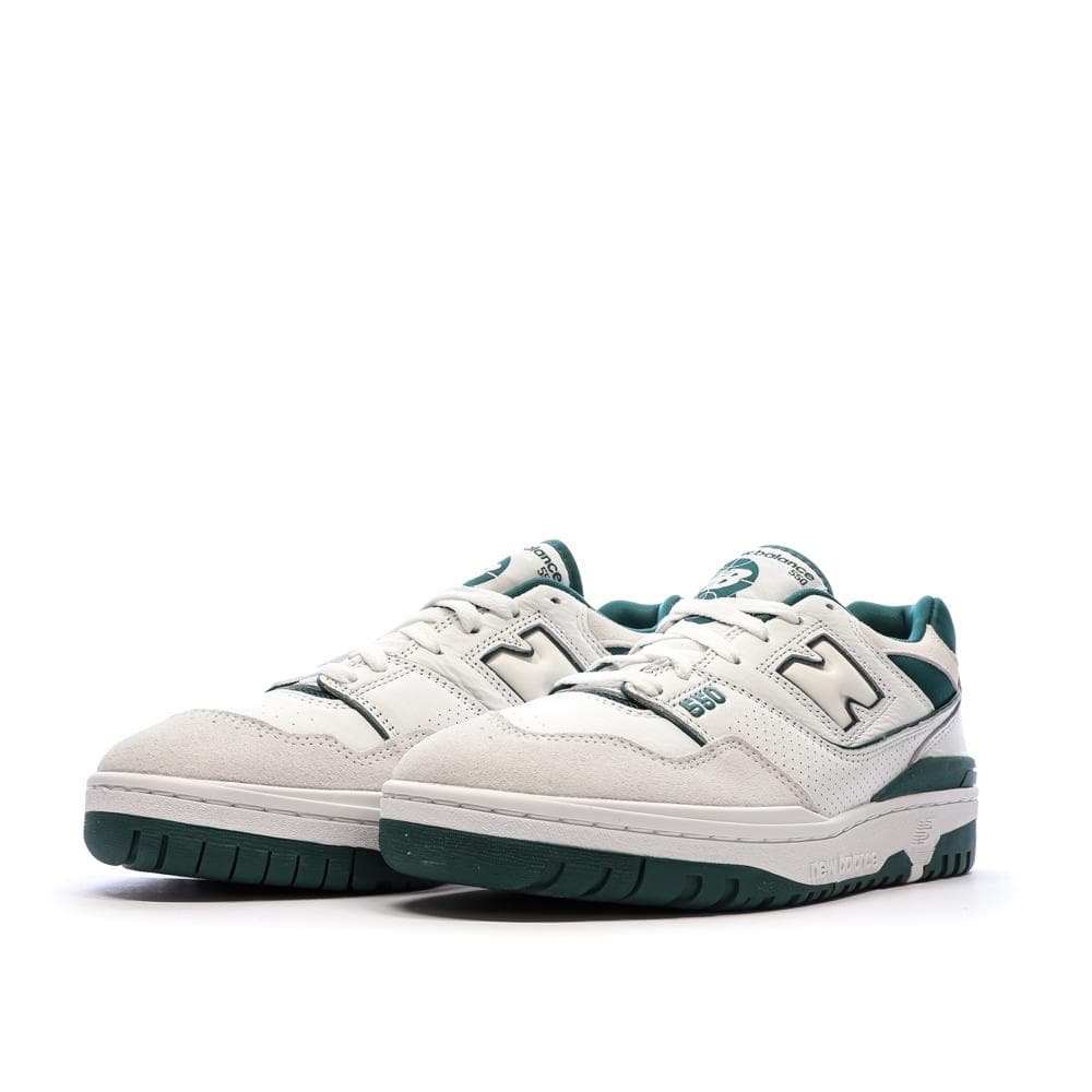 Baskets Blanches/Vertes Homme New Balance BB550 6