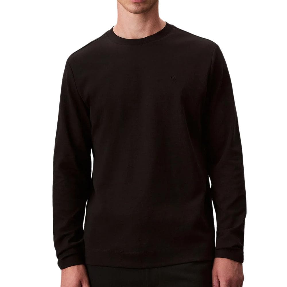 T-shirt Manches longues Noir Homme Calvin Klein Jeans Luxe 1