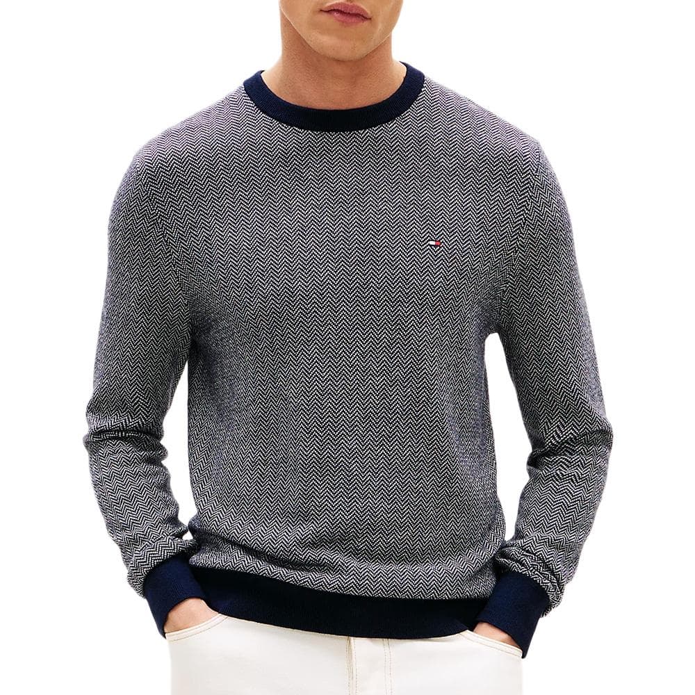 Pull Gris Clair Homme Tommy Hilfiger Pima 1