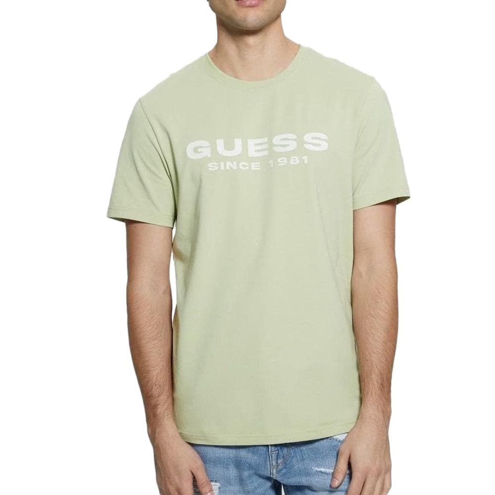 T-shirt Vert Homme Guess M4GI61J1314 1