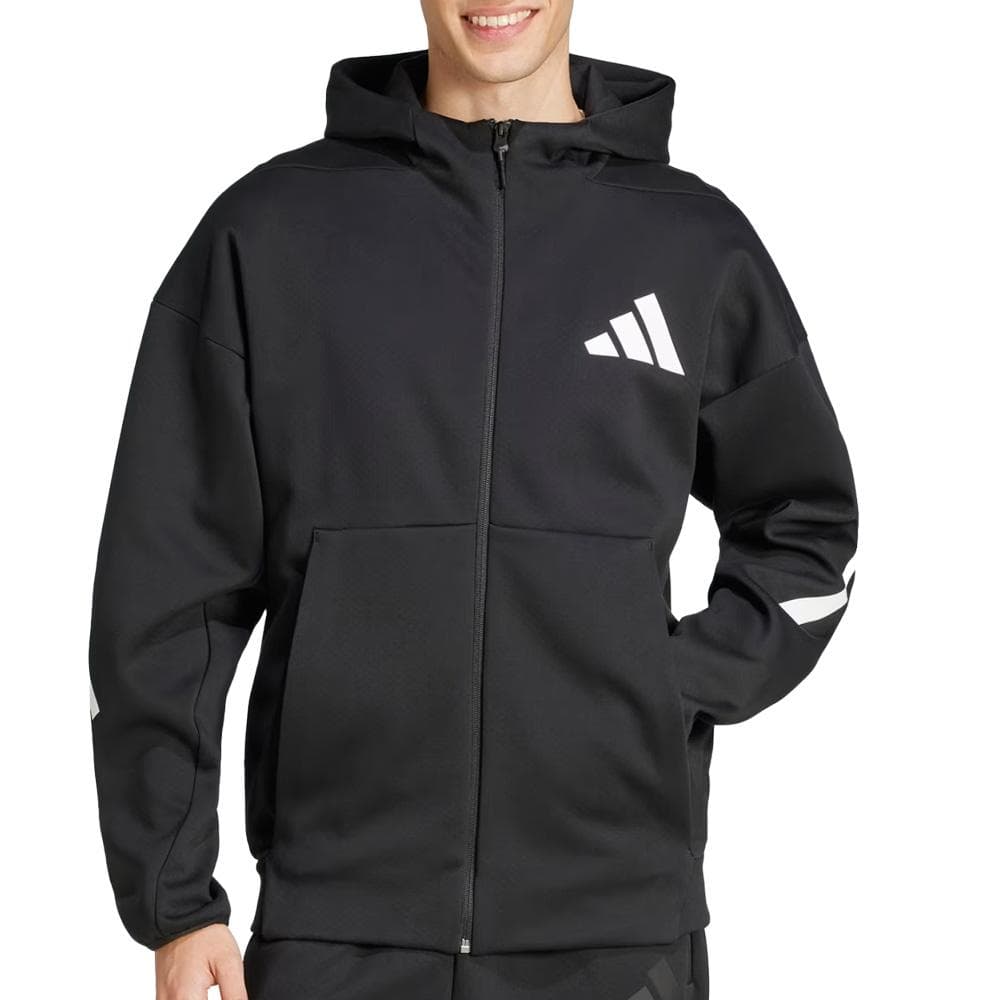Sweat Zippé Noir Homme Adidas JD5984 1