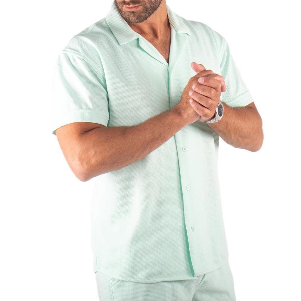 Chemise Vert Homme Paname Brothers Dov 1