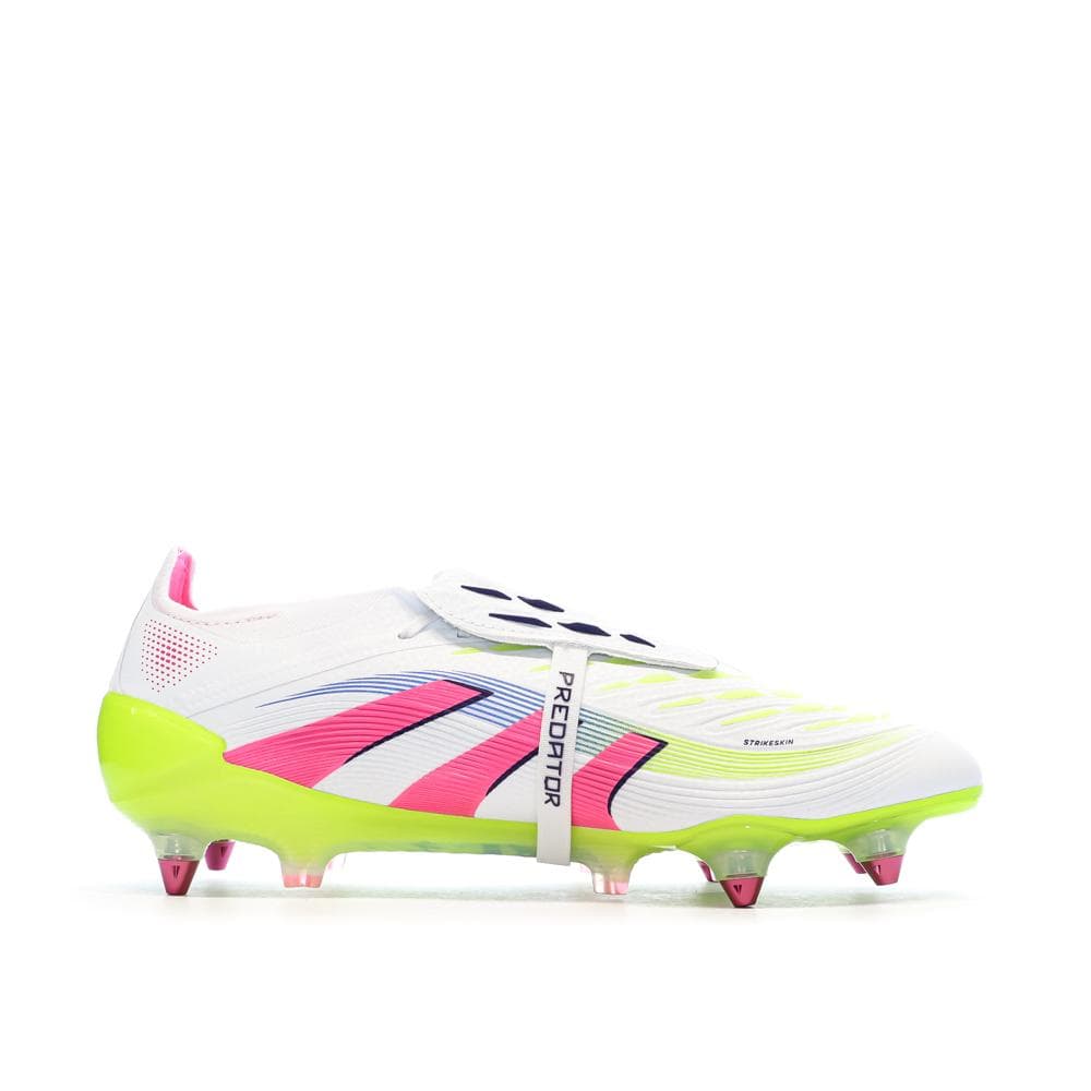 Chaussures de Foot Blanc/Rose Homme Adidas Predator Elite FT SG 2