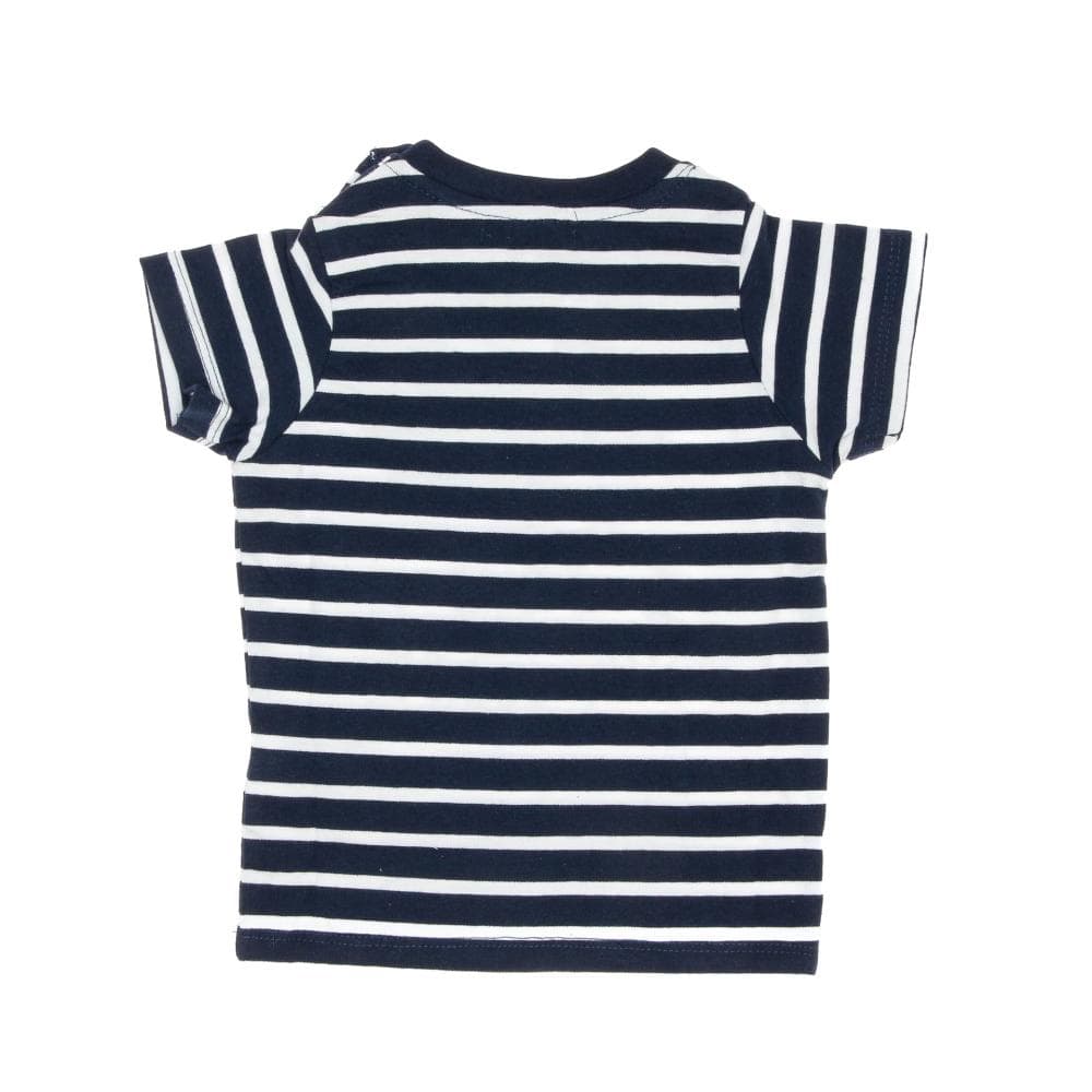 T-shirt Blanc/Marine Garçon Little Marcel LMEV0020 2