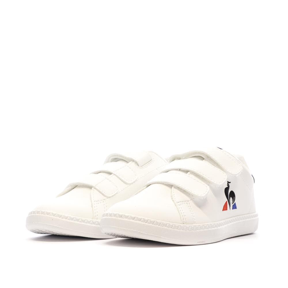 Baskets Blanches Garçon Le Coq Sportif Courtset Optical 6