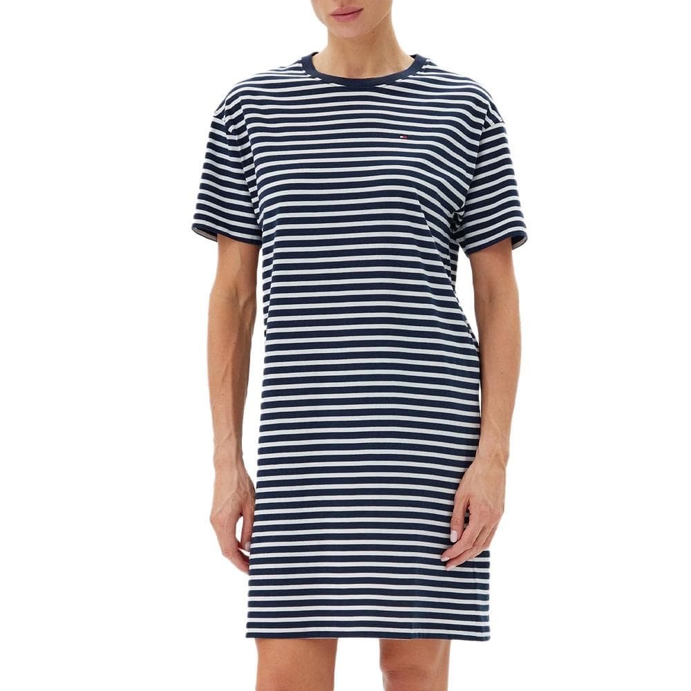 Chemise de Nuit Marine/Blanche Femme Tommy Hilfiger Stripe 1