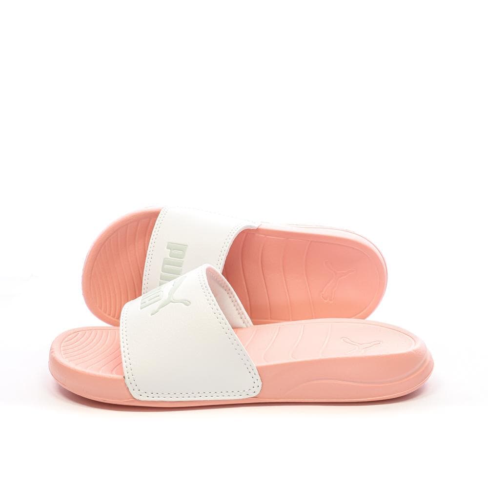 Claquettes Blanches/Roses Fille Puma 20 372313-34 1