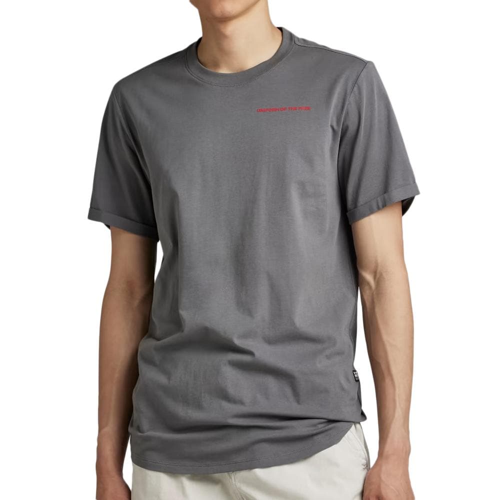 T-shirt Gris Homme G-Star Raw Lash Back 1