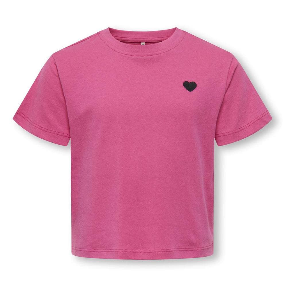 T-shirt Rose Fille Kids ONLY Maiken Life Heart 1