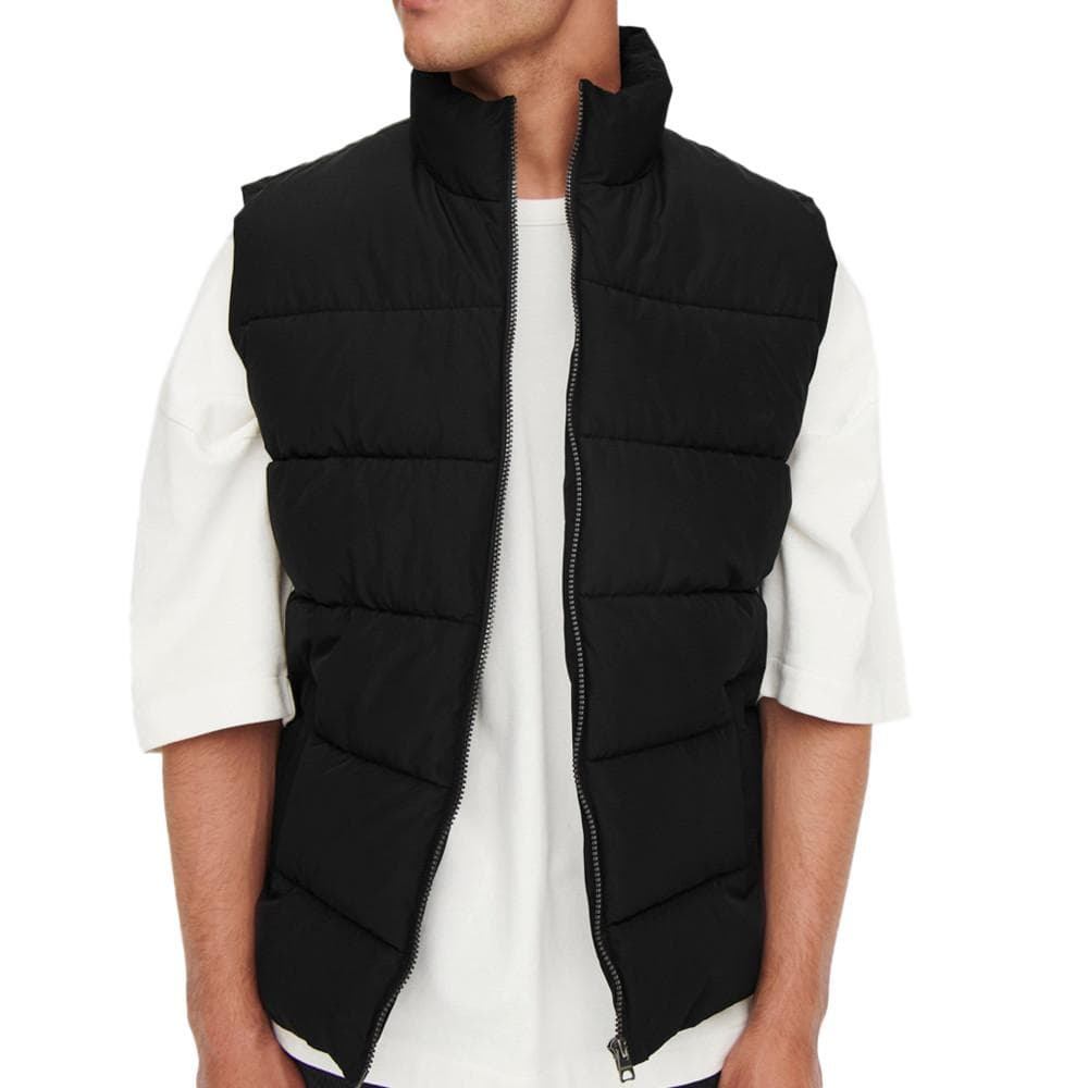Doudoune sans manches Noire Homme Only & Sons 1
