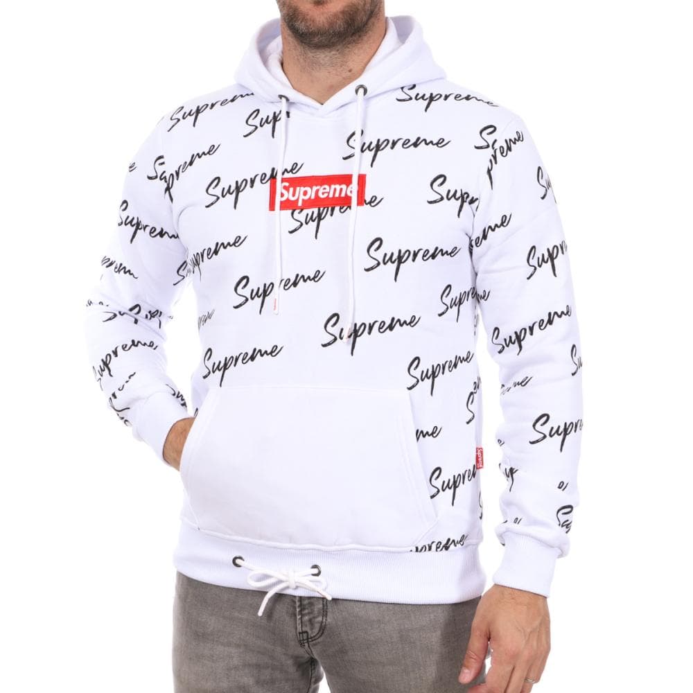 Sweat à Capuche Blanc Homme Supreme Grip Ally 1