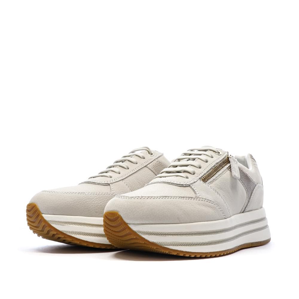 Baskets à plateforme Beige Femme Geox Kency 6