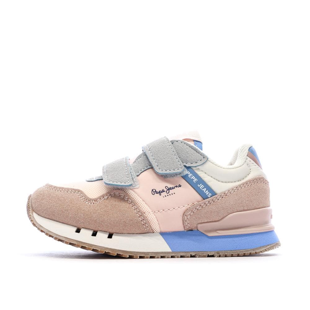 Baskets Rose/Bleu Fille Pepe jeans London Band 1