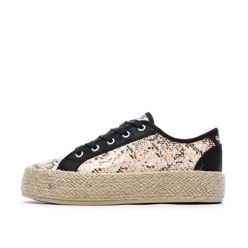 Baskets Noir/Rose Femme Chattawak Paco 1