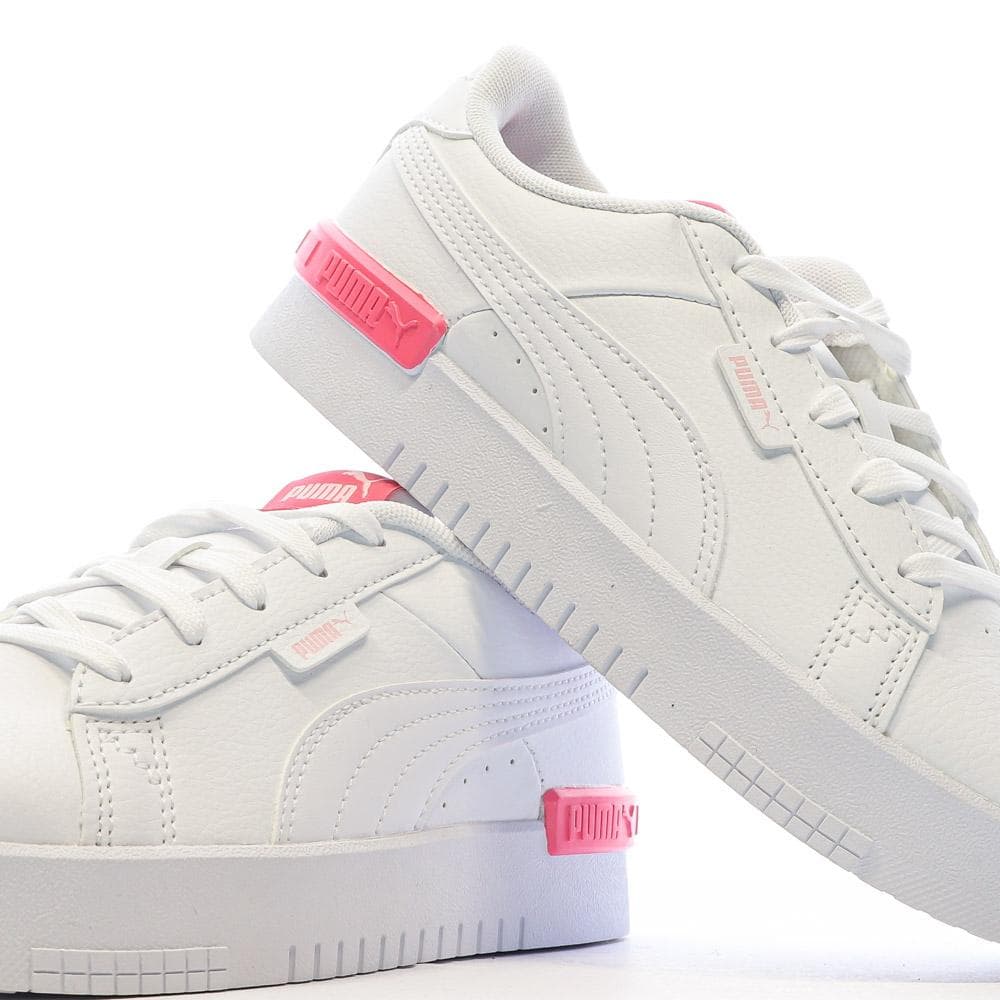 Baskets Blanc/Rose Fille Puma Jada 7