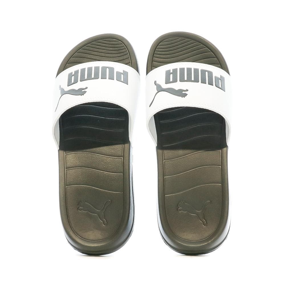 Claquettes Noire/Blanche Homme Puma Popcat 20 3