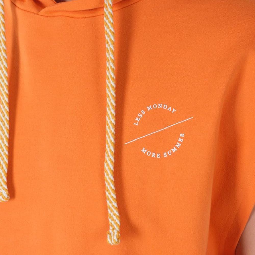 Sweat Manches Courtes Orange Homme Deeluxe Disco 3