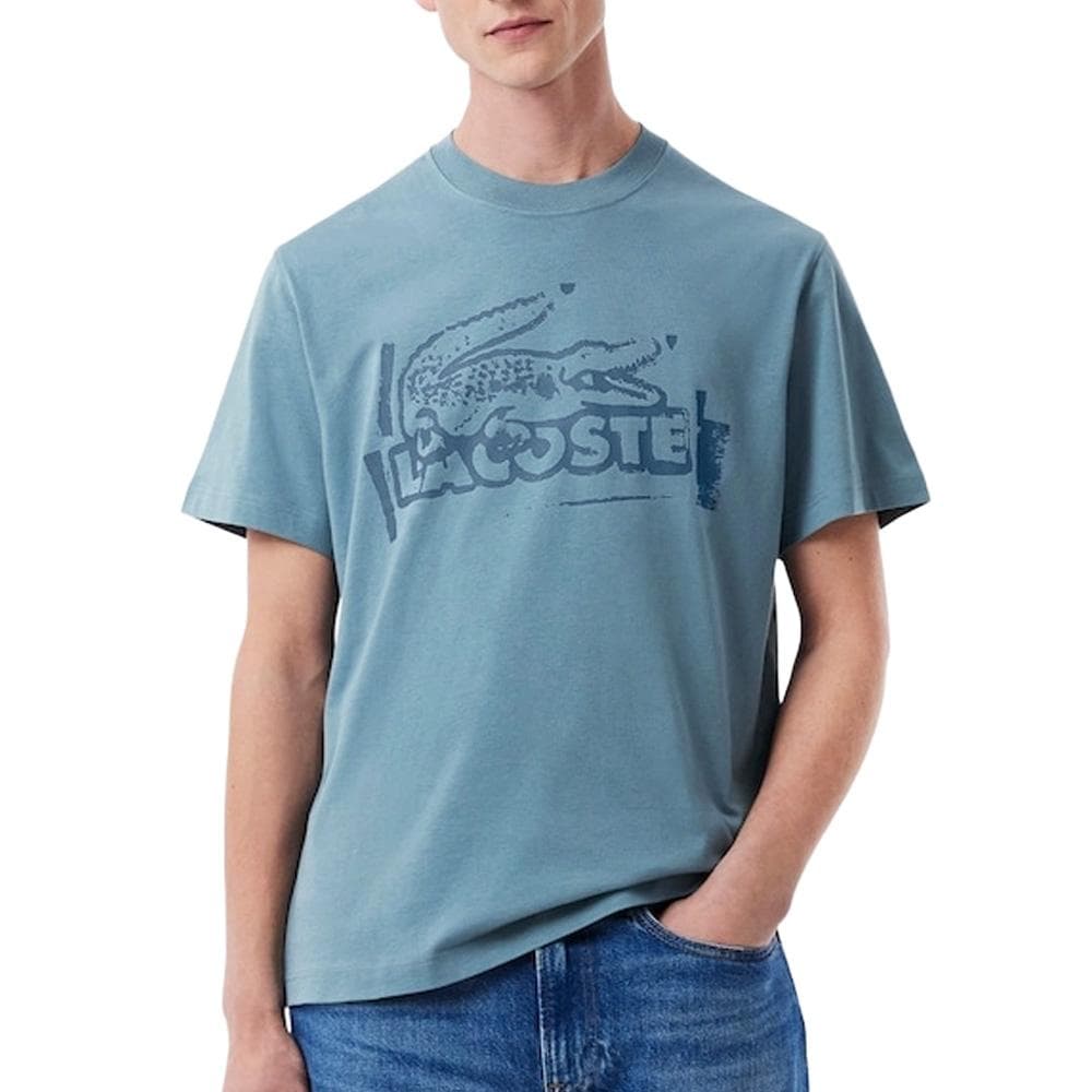 T-shirt Bleu Homme Lacoste TH0284 1