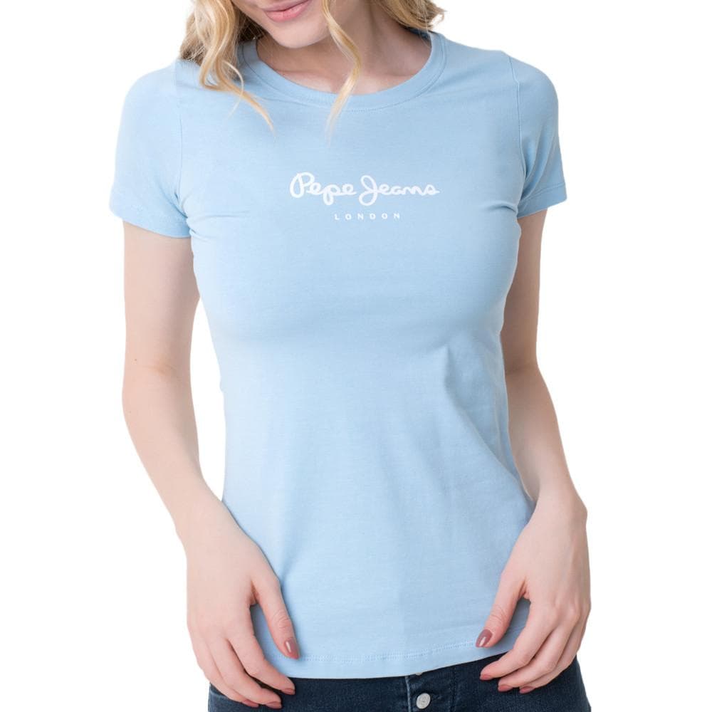 T-shirt Bleu Femme Pepe Jeans New Virginia 1