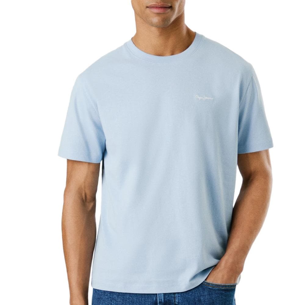 T-shirt Bleu Homme Pepe Jeans Contrast Connor 1