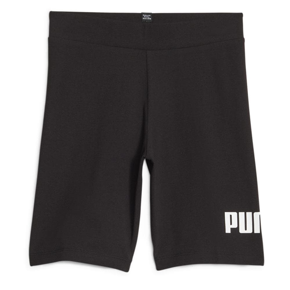 Short Noir Fille Puma Logo Tight 1