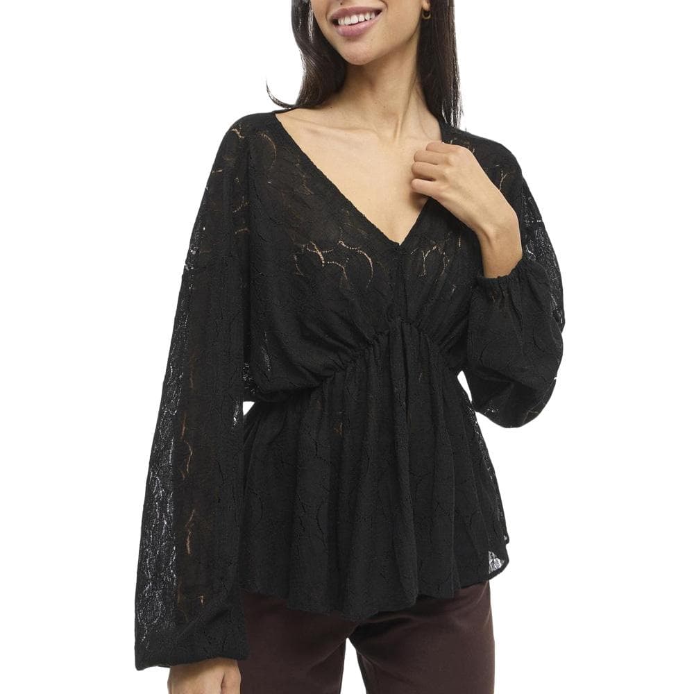 Blouse Noire Femme Vila Viseba 1