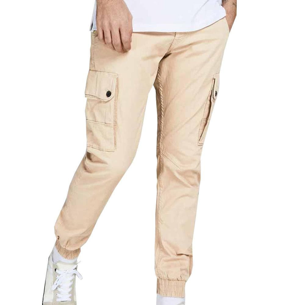 Pantalon Cargo Beige Homme Jack & Jones Warner 1