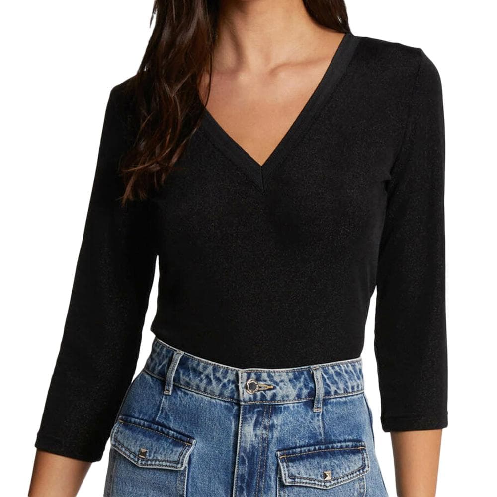 T-shirt Noir Femme Morgan TIWI 1