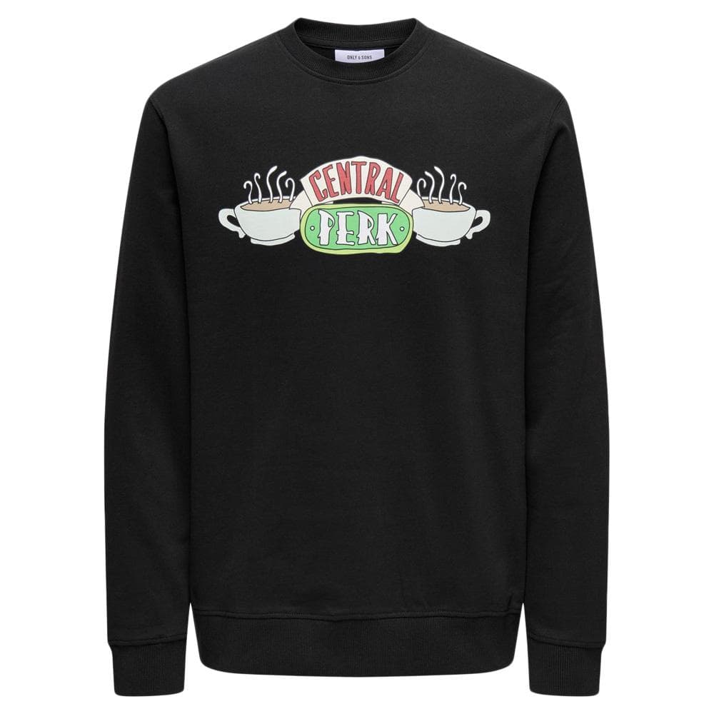 Sweat Noir Homme Only & Sons Friends 3