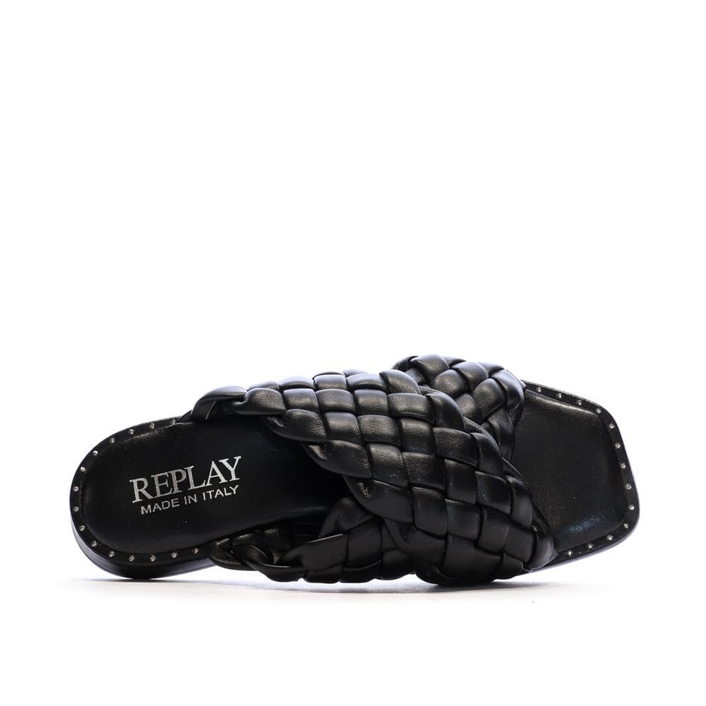 Sandales Noir Femme Replay Betty Cross 4