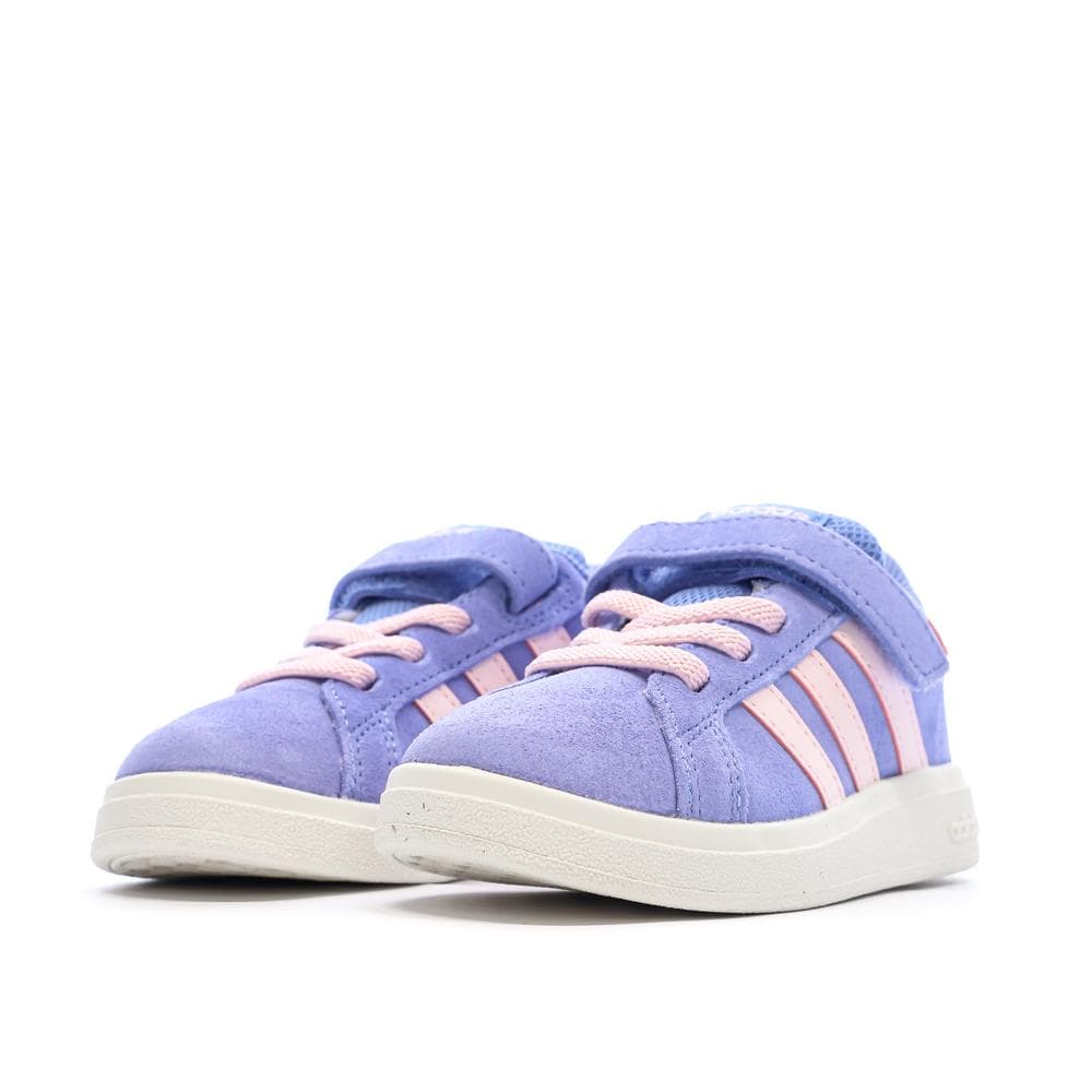 Baskets Violette/Rose Fille Adidas Grand Court 6