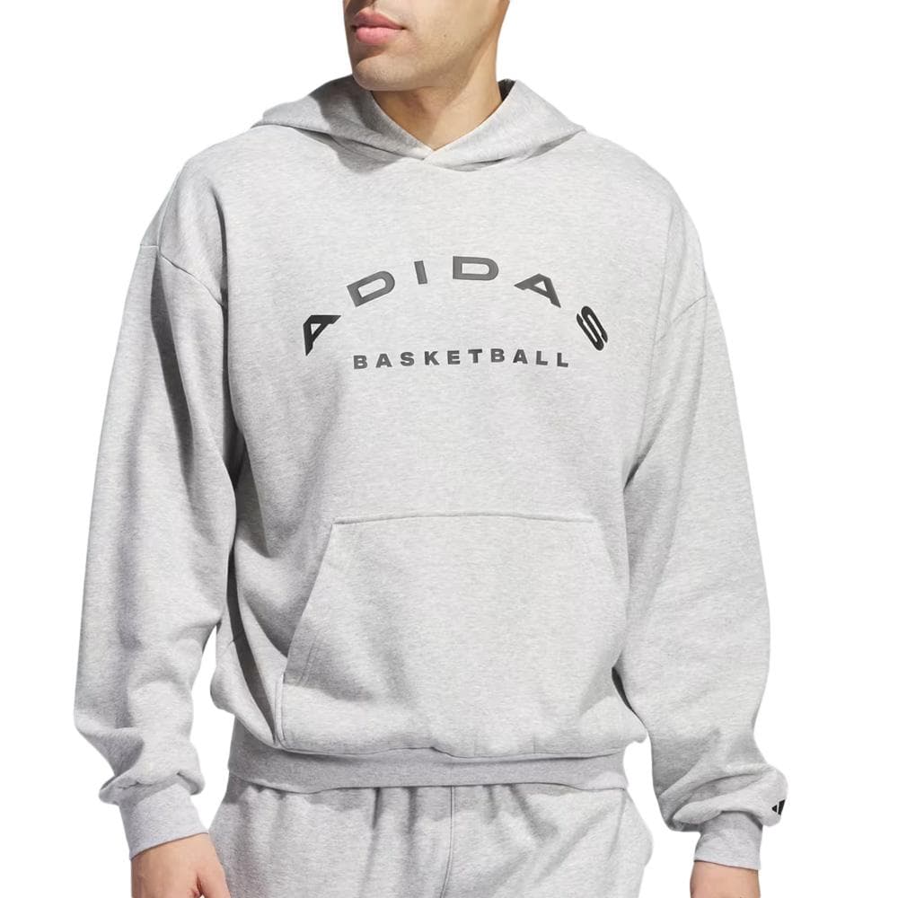 Sweat Gris Homme Adidas Slt Fleece Hood 1