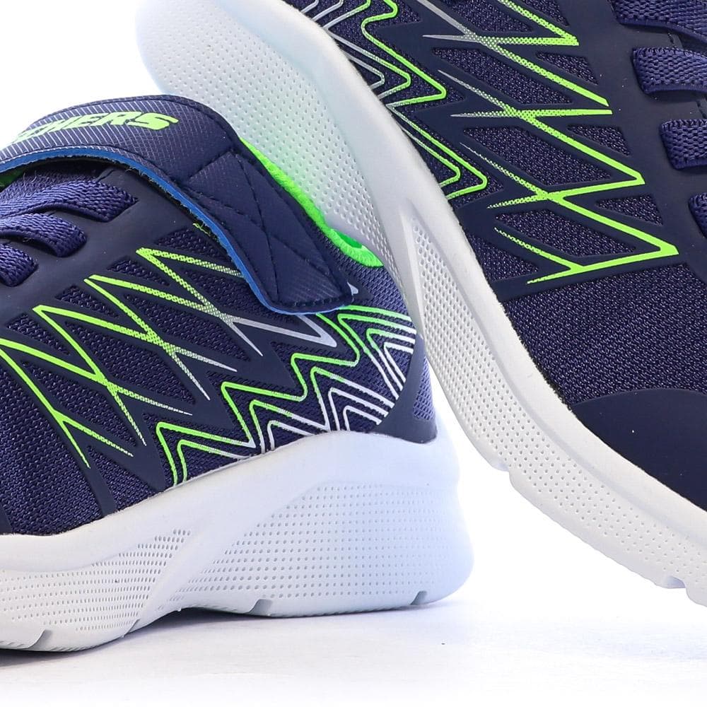 Baskets Marine/Vert Fluo Garçon Skechers Microspec-texlor 7
