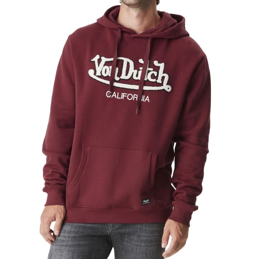 Sweat à Capuche Bordeaux Homme Von Dutch BRANDO 1