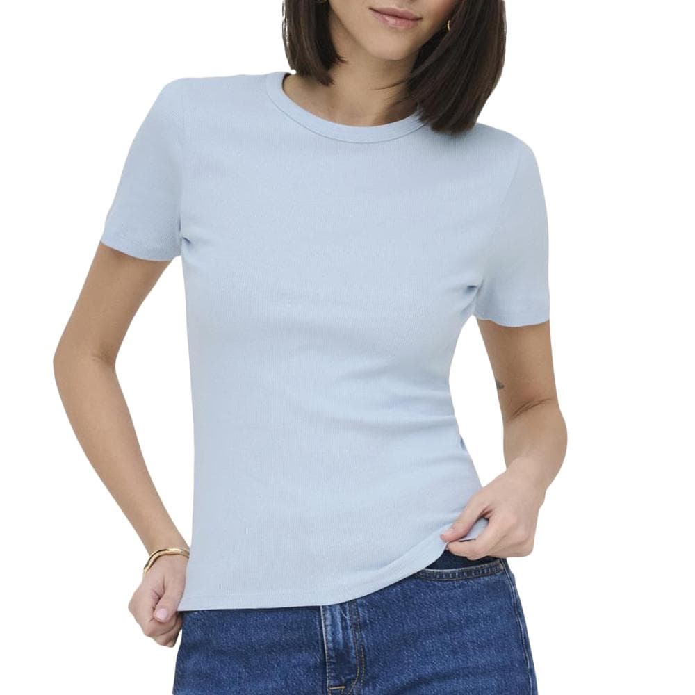 T-Shirt Bleu Clair Femme JDY Lucky 1