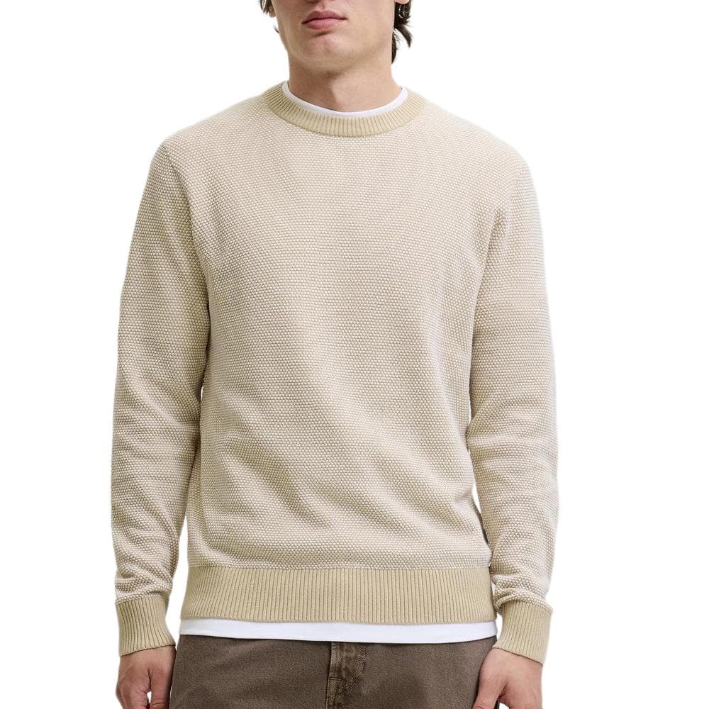 Pull Beige Homme Jack & Jones Globe Knit 1
