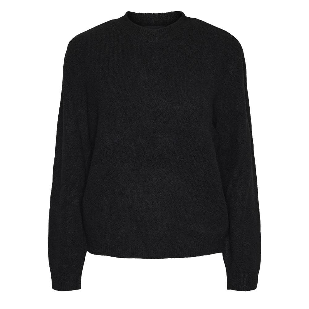 Pull Noir Femme Pieces Emma 1
