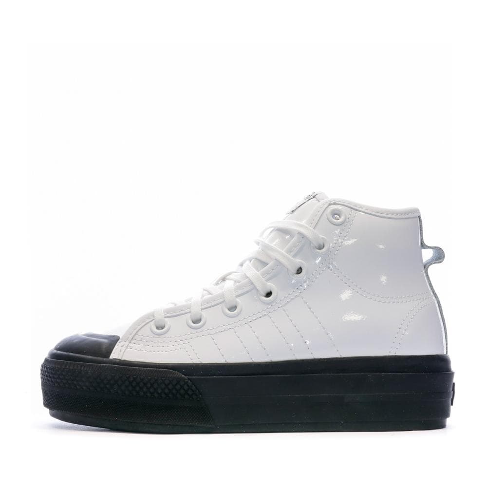 Baskets Blanc/Noir Femme Adidas Adidas Nizza 1