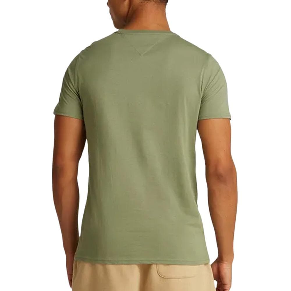 T-shirt Kaki Homme Tommy Hilfiger Tjm X Slim Jaspe 2