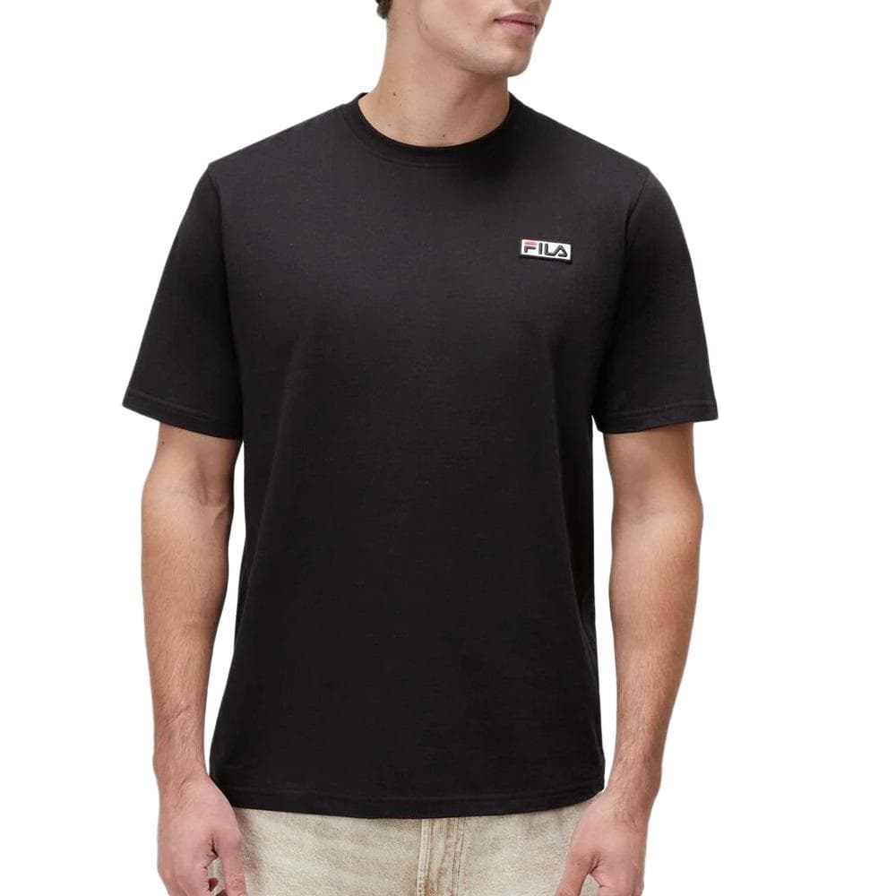T-shirt Noir Homme Fila Embroidered 1