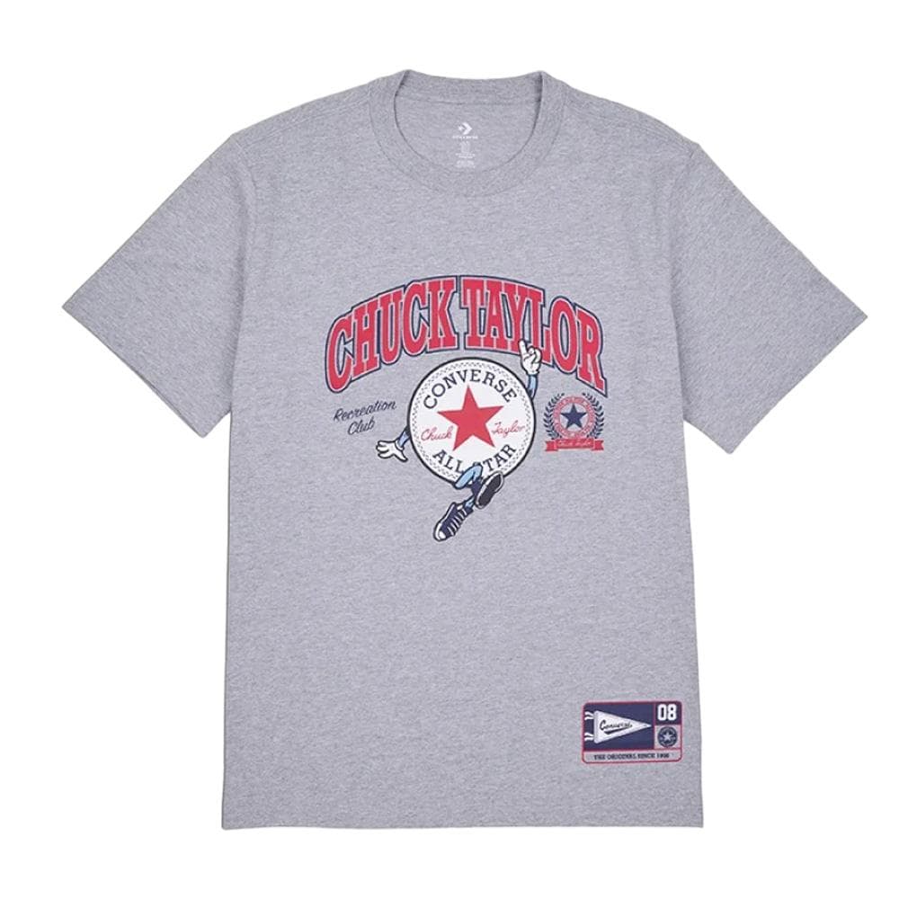 T-shirt Gris Homme Converse Chucks Retro Collegiate 1