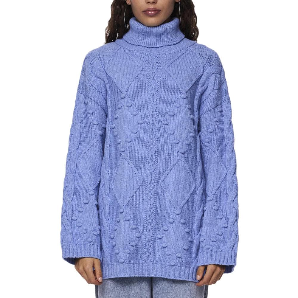Pull Bleu Femme Pieces Wide Sleeve 1